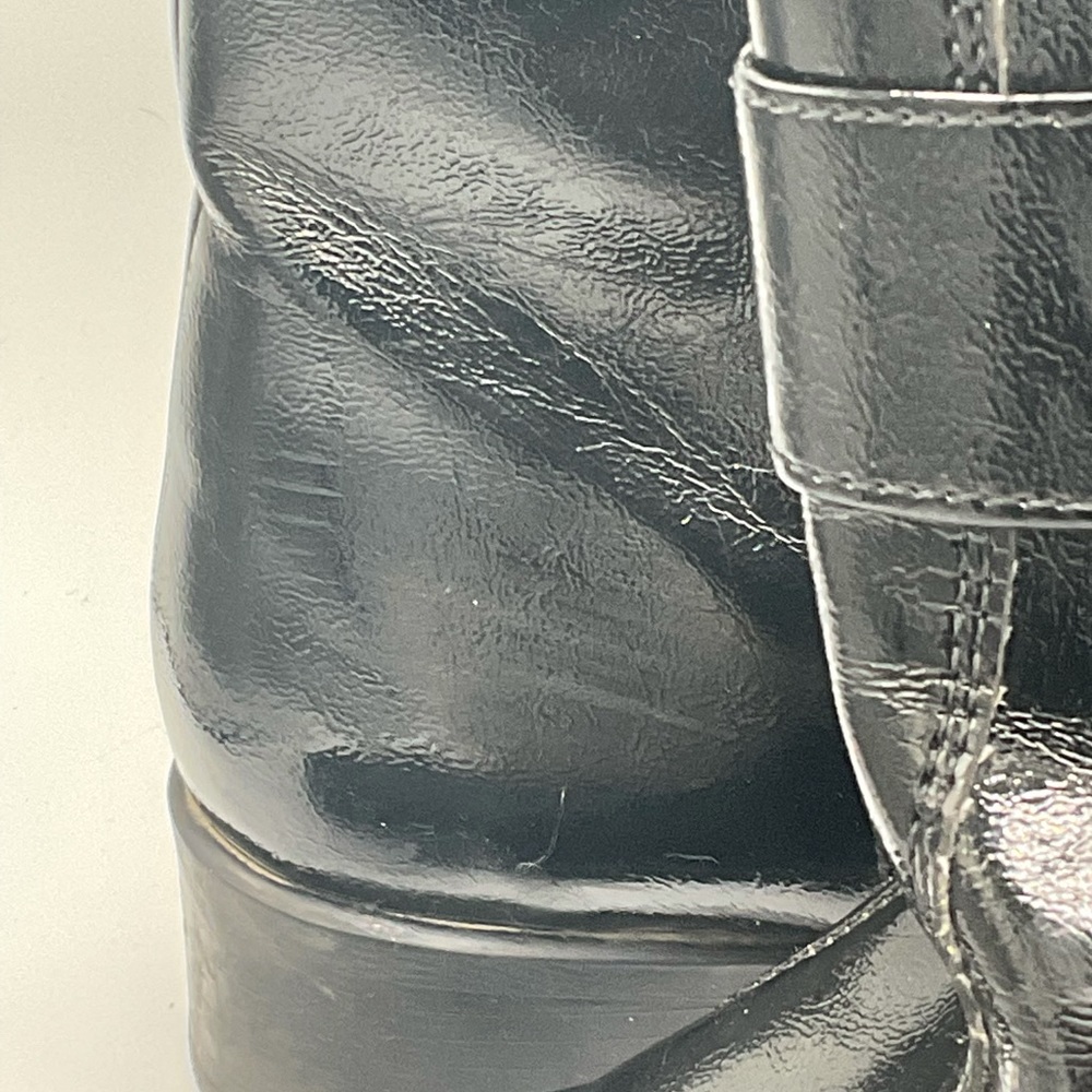 “PERTTI PALMROTH” Black Patent Ankle Boots Made In Finland. - Picture 11 of 16